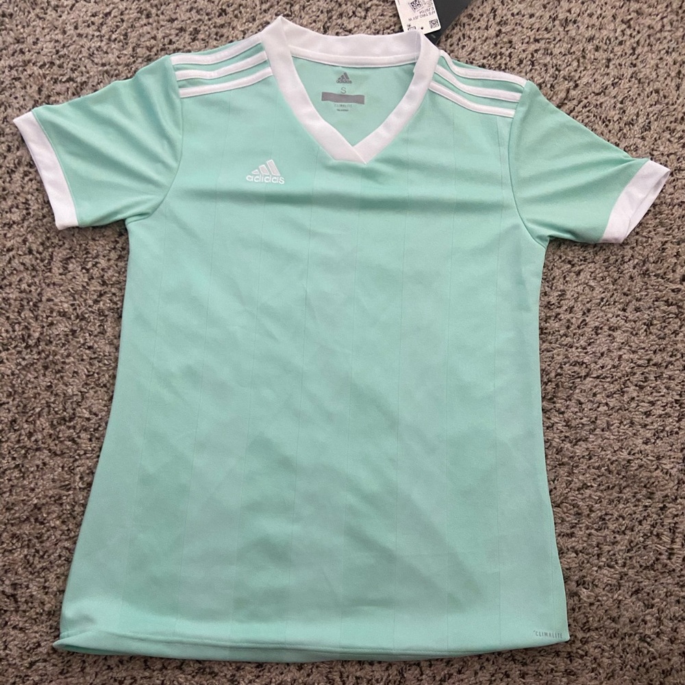 Adidas teal soccer shirt
